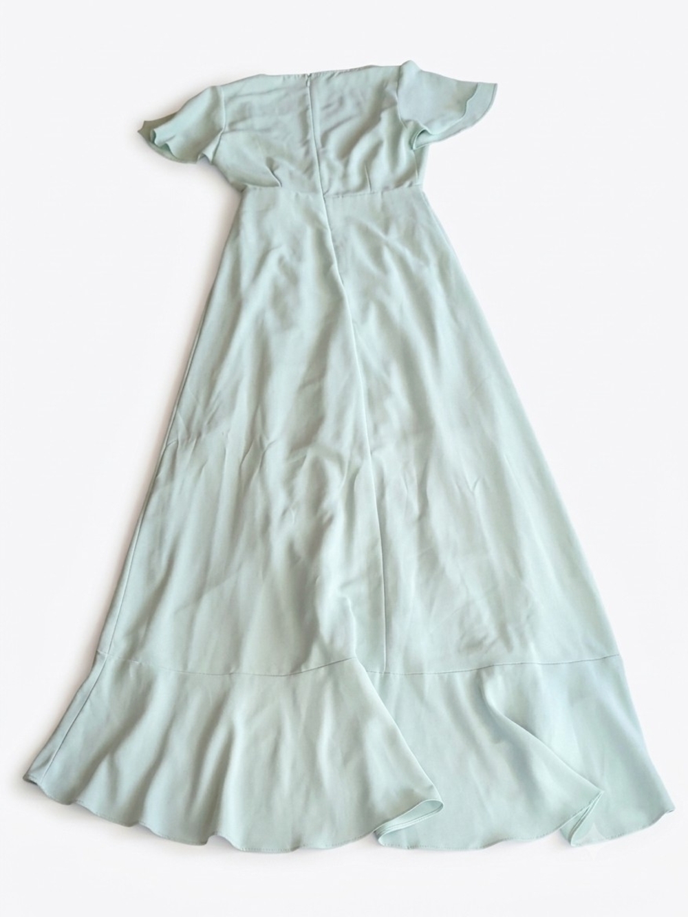 Altar'd State Mint Wrap Dress With High-Low Ruffle Hem - Picture 6 of 6
